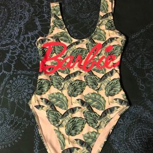 Missguided Barbie One-Piece Swimsuit/Bodysuit